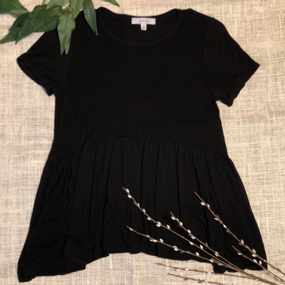 Black babydoll top